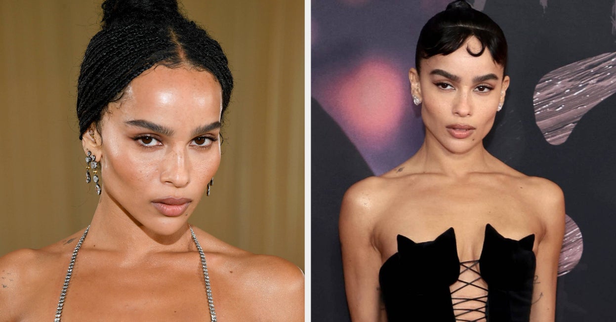 Zoë Kravitz Wore An Oscar De La Renta Cat Dress To "The Batman" Premiere, Days After She Wore A Bat Signal Look