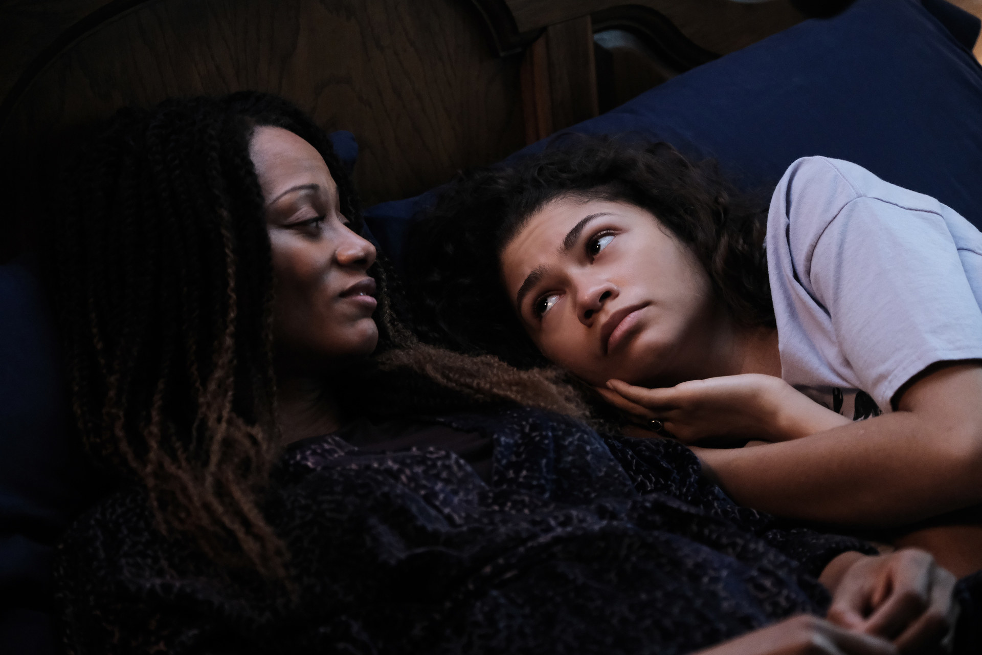 Rue talks to her mother in HBO&#x27;s Euphoria.