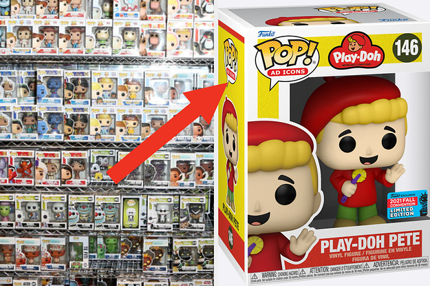 Funko display and Play-Doh Pete