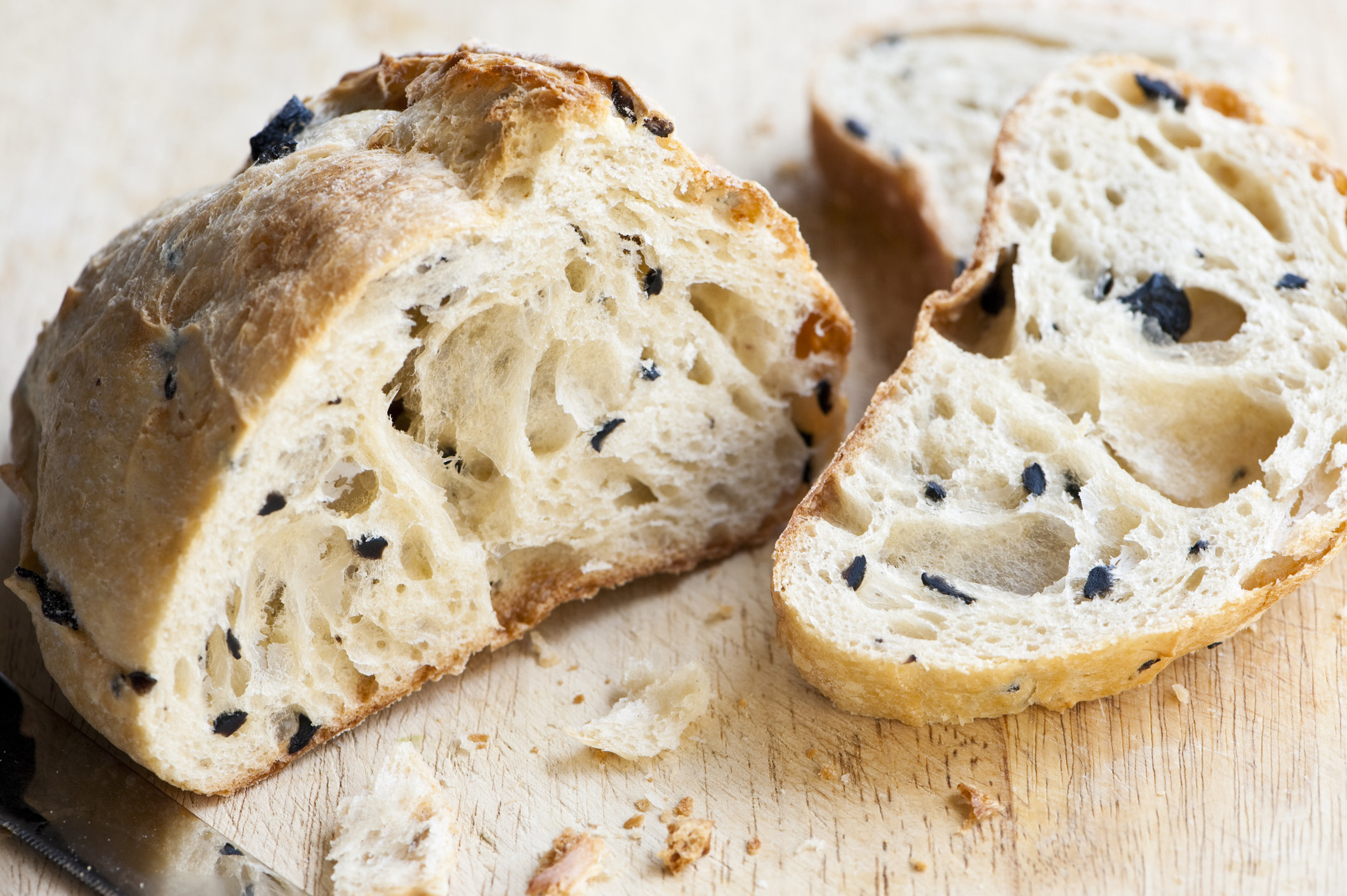 Bread with olives