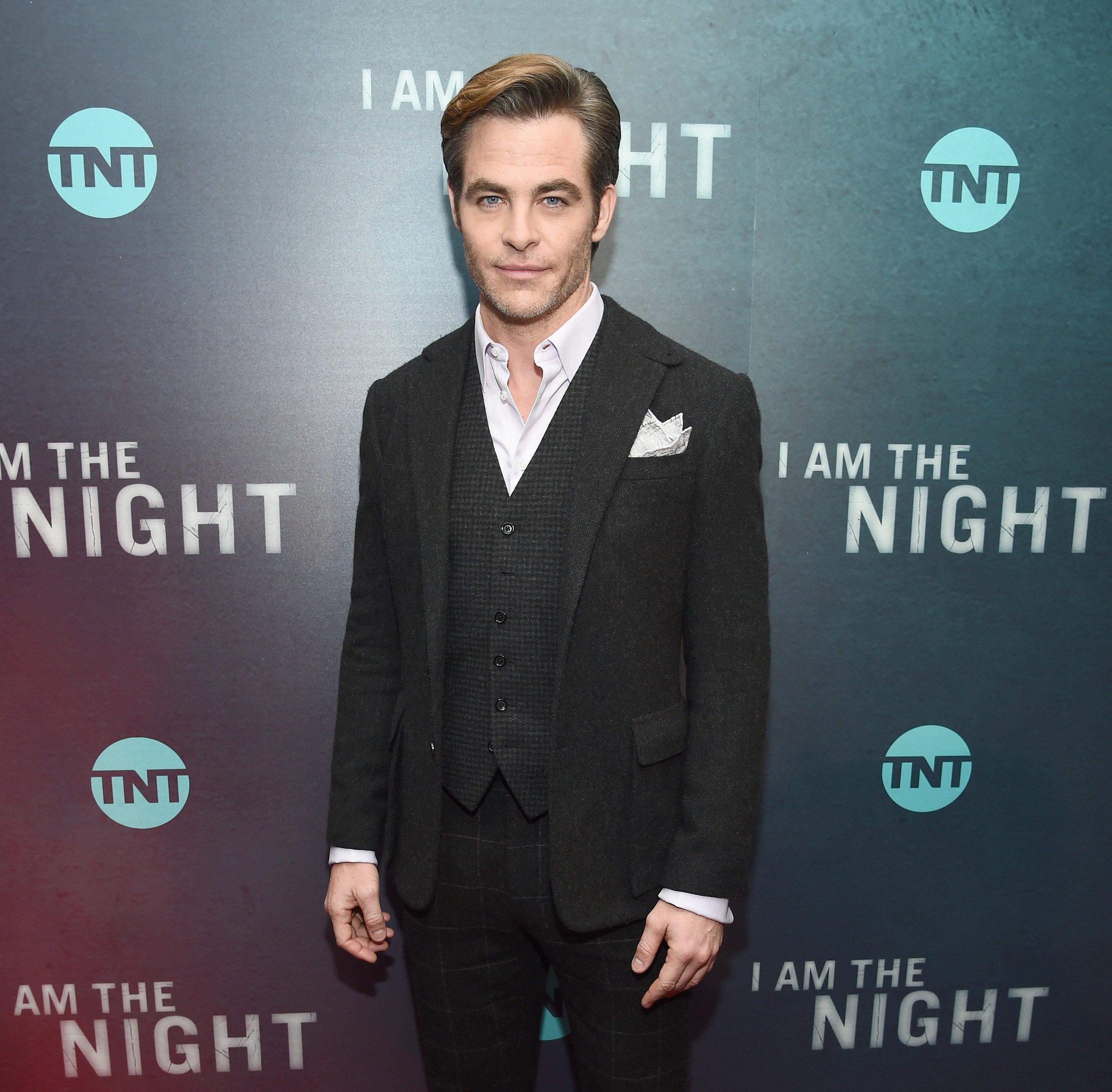 A closeup of Chris at an event