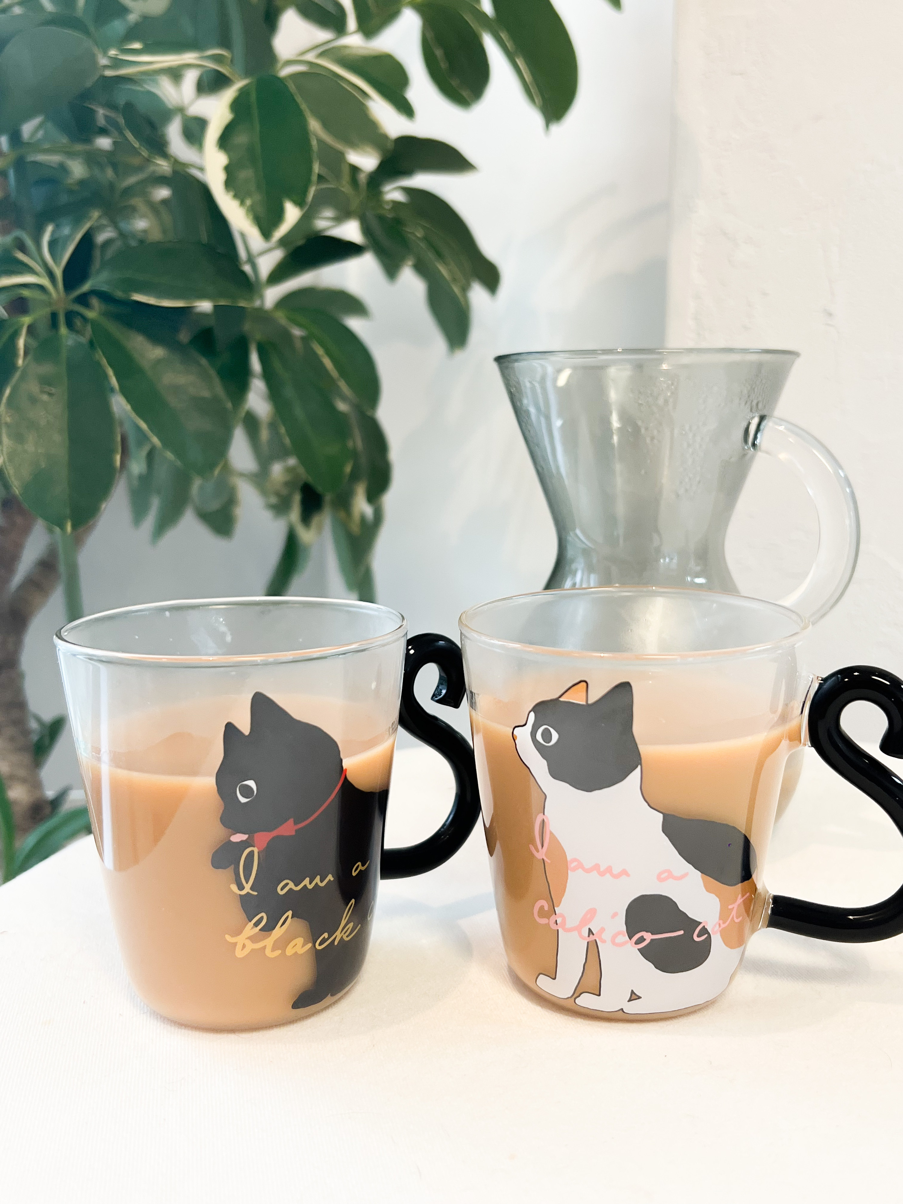 ニトリ、本気出しすぎでは…！「猫ちゃんガラスマグ」が癒しの塊でしか