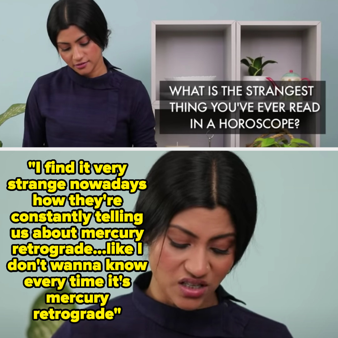 Konkona in a turtleneck top and hair tied back saying that she doesn&#x27;t want to know every time mercury is in retrograde