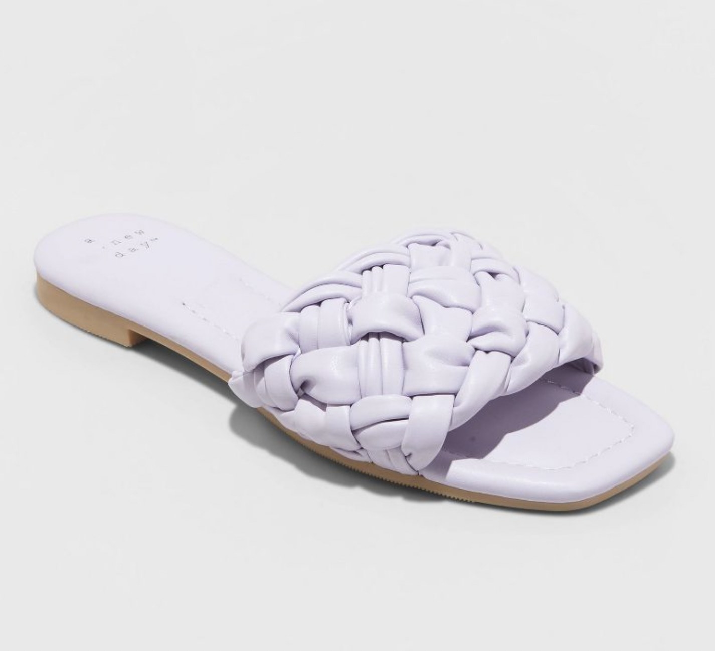 the sandals in lavender