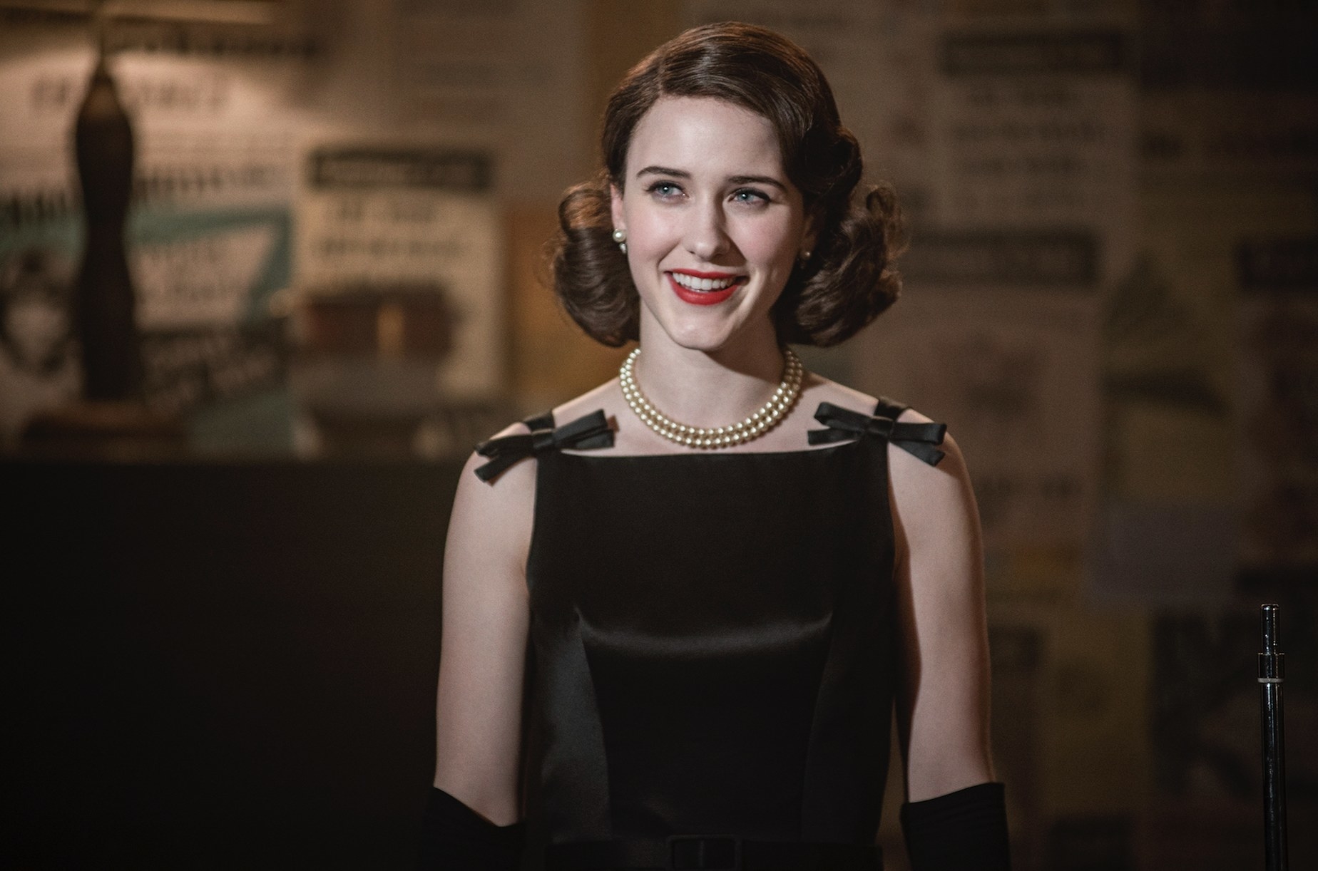 Midge onstage at the gaslight in the marvelous mrs maisel