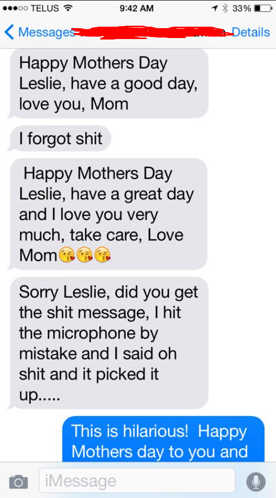 voice to text picking up a mom&#x27;s unnecessary swears