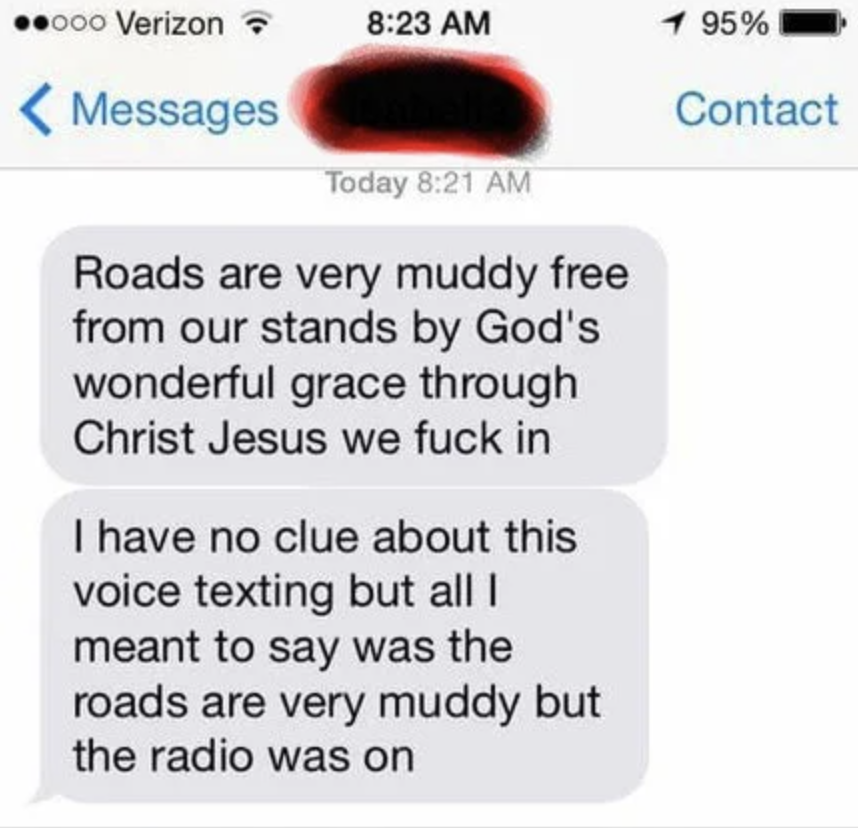 voice to text picking up the radio