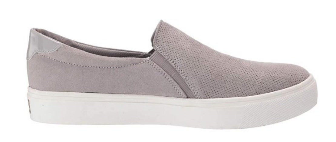 Grey slip on sneakers
