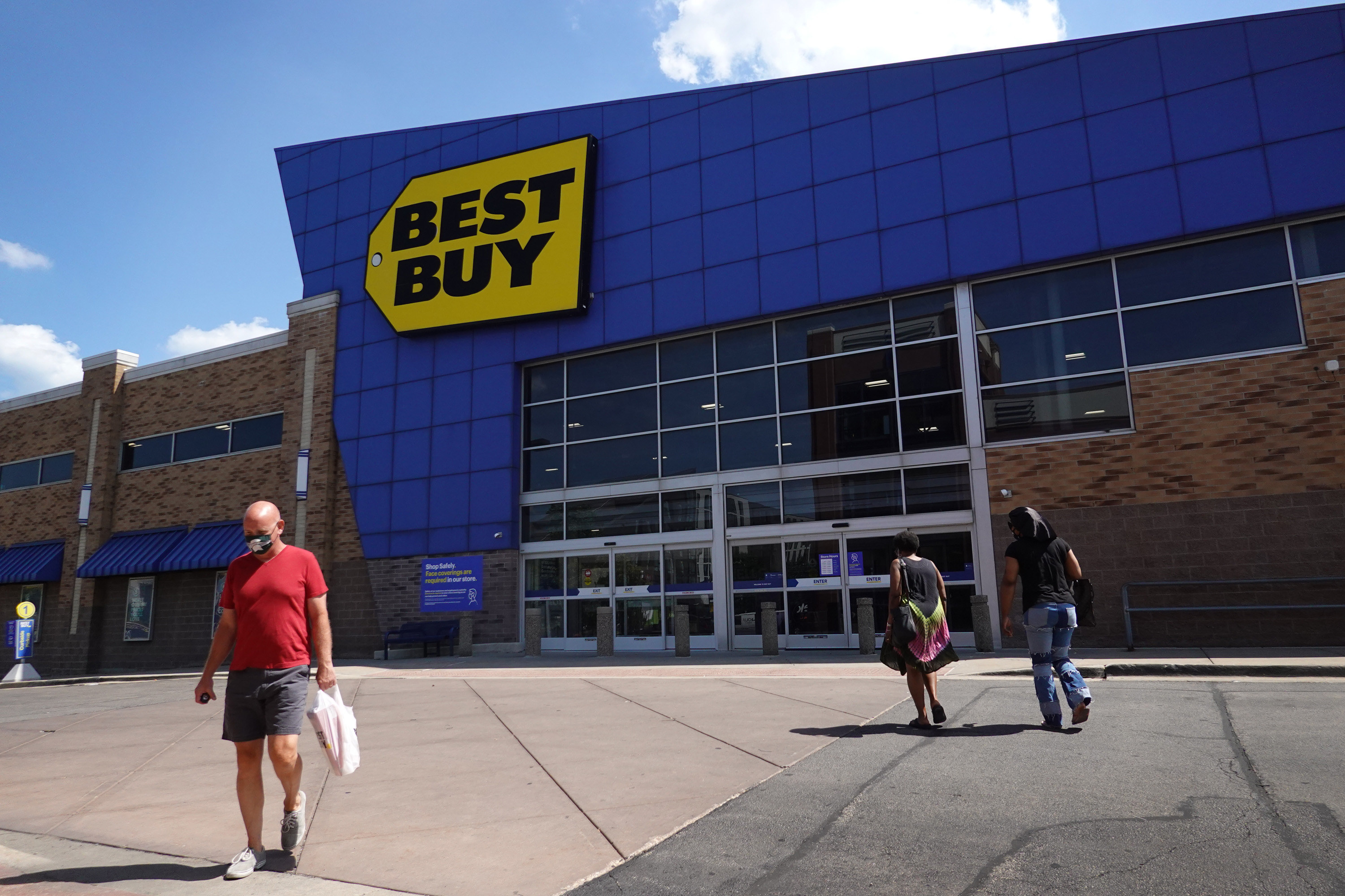 The exterior of a Best Buy store