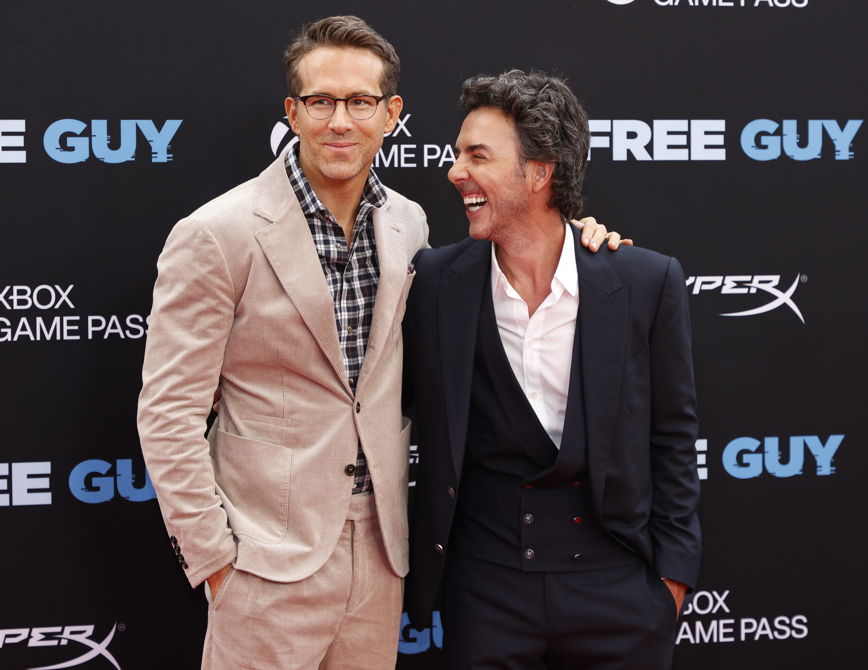 Ryan Reynolds and Shawn Levy at an event