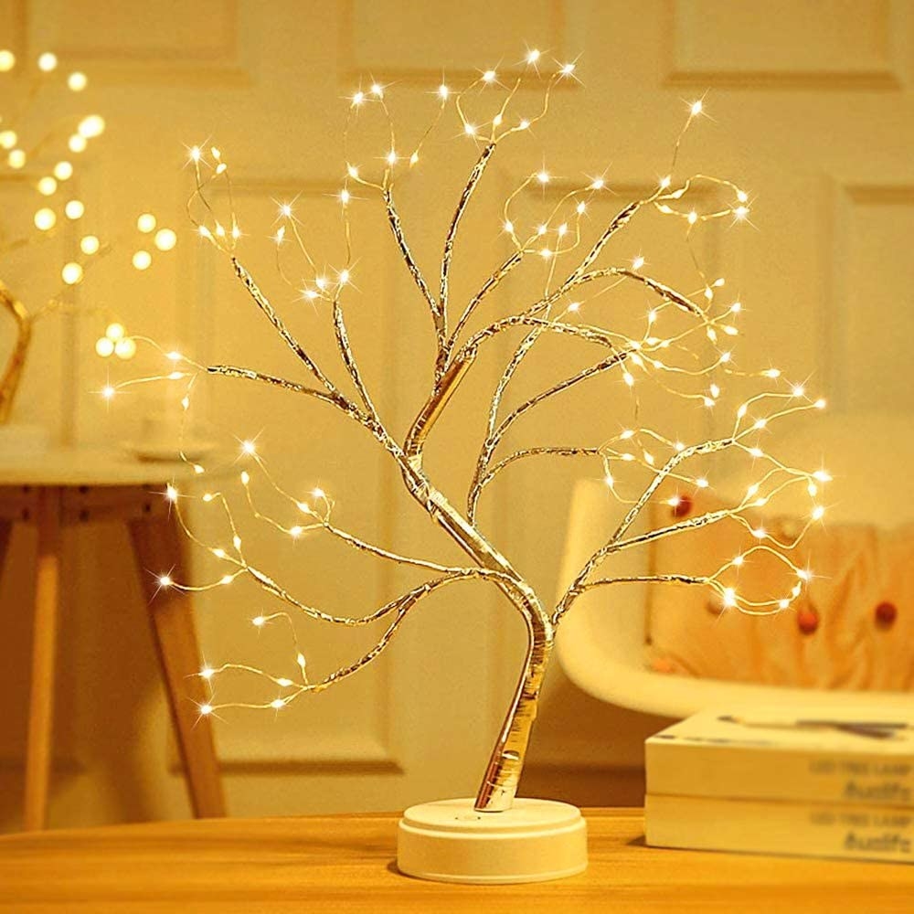 árbol Bonsai con luces LED