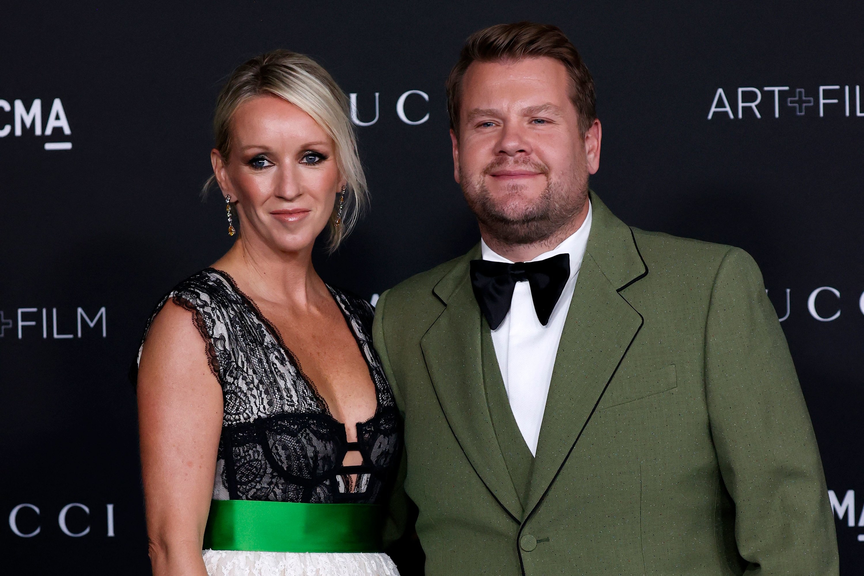 Julia Carey and James Corden attend the 10th annual LACMA Art+Film gala on November 6, 2021