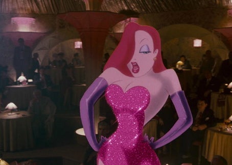Jessica Rabbit performing in a saloon