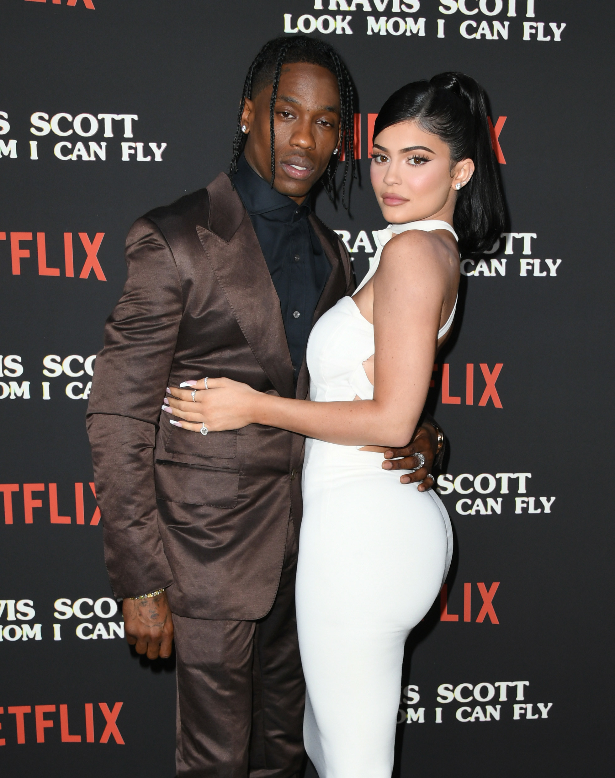 Travis Scott and Kylie Jenner arrive at the &quot;Travis Scott: Look Mom I Can Fly&quot;premiere on August 27, 2019