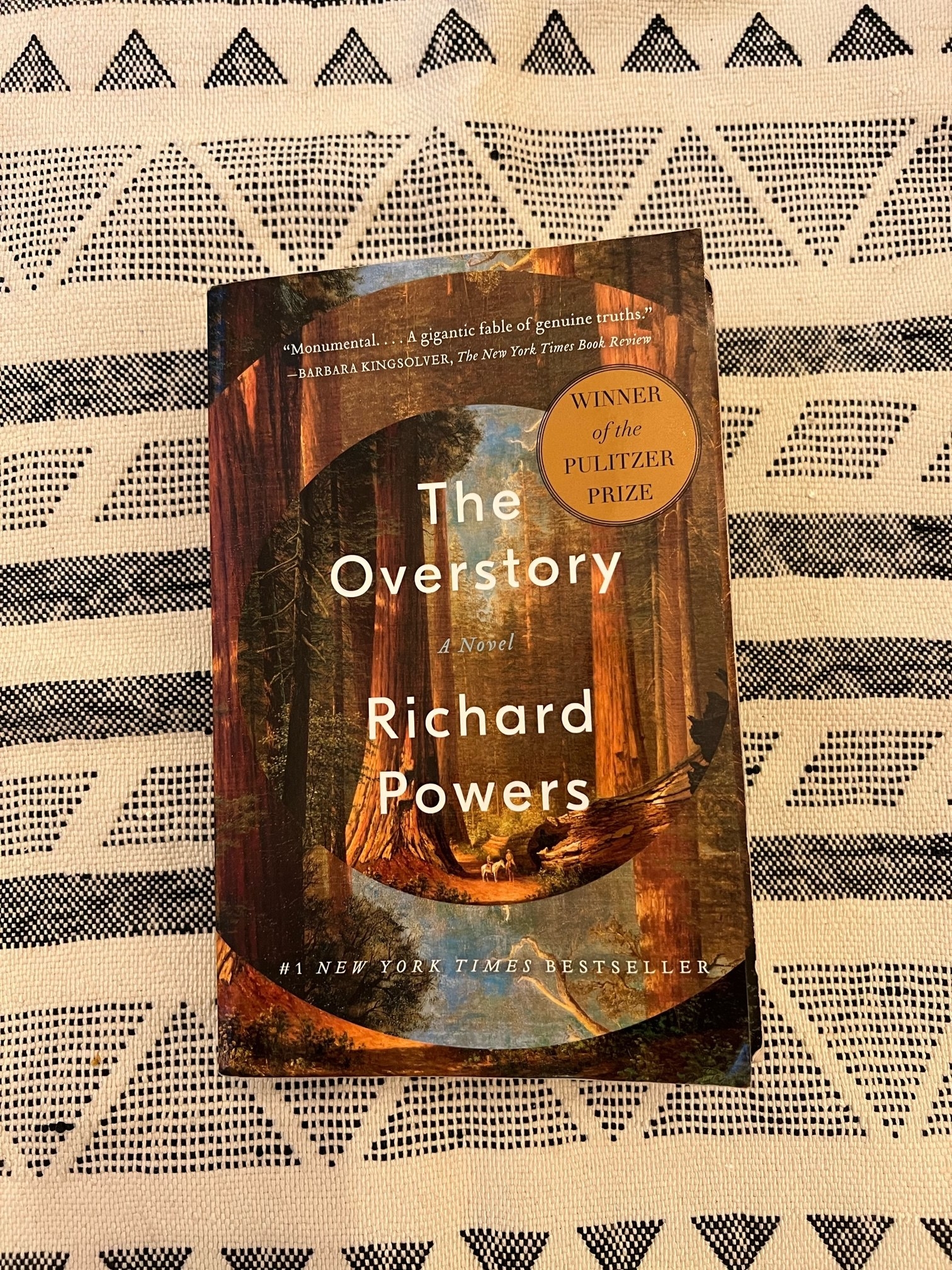 The book cover of &quot;The Overstory&quot; by Richard Powers.