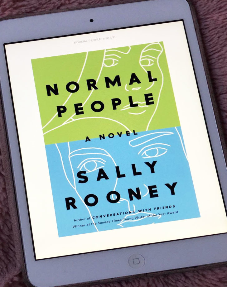 &quot;Normal People&quot; by Sally Rooney on a Kindle screen.