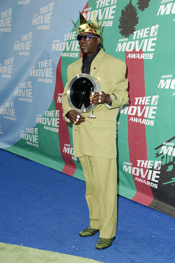 Flavor Flav on the red carpet for the MTV movie awards