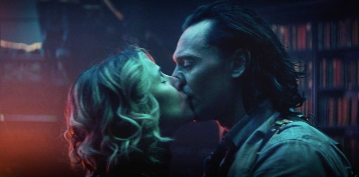 Sylvie and Loki kiss for the first time