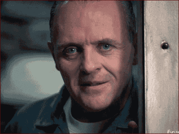 Anthony Hopkins as Dr. Hannibal Lecter on The Silence Of The Lambs