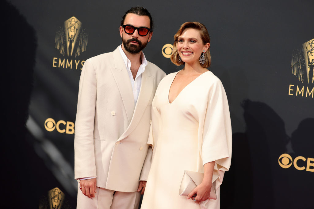 Elizabeth and Robbie wear coordinating outfits to the Emmys
