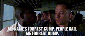 Forrest Gump introducing himself