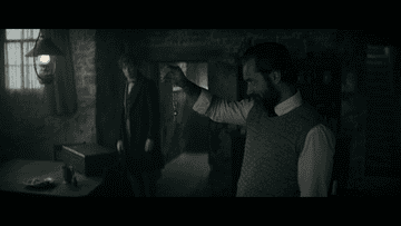 dumbledore holding up locket