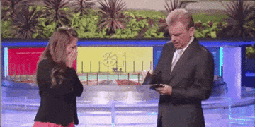 contestant freaking out after &quot;Wheel of Fortune&quot; win