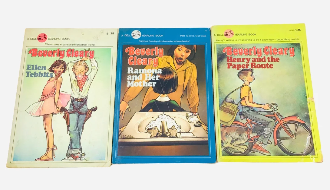 Three different Beverly Clearly books with &#x27;80s covers
