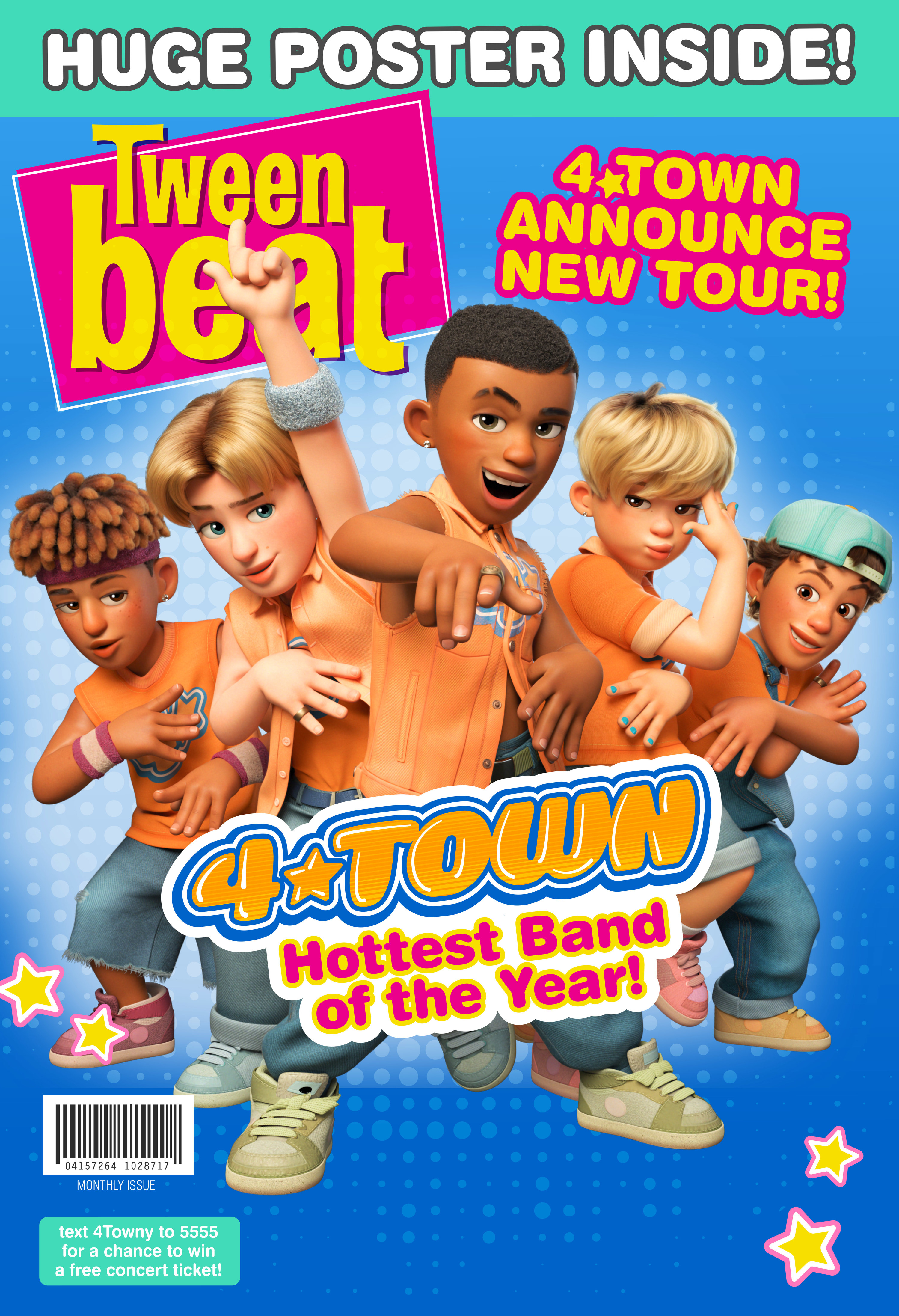 The cover of Tween Beat with 4*Town on the cover