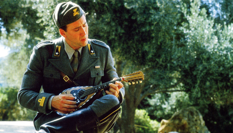 Nicholas Cage as Captain Antonio Corelli in Captain Corelli’s Mandolin