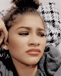 Zendaya rolling her eyes
