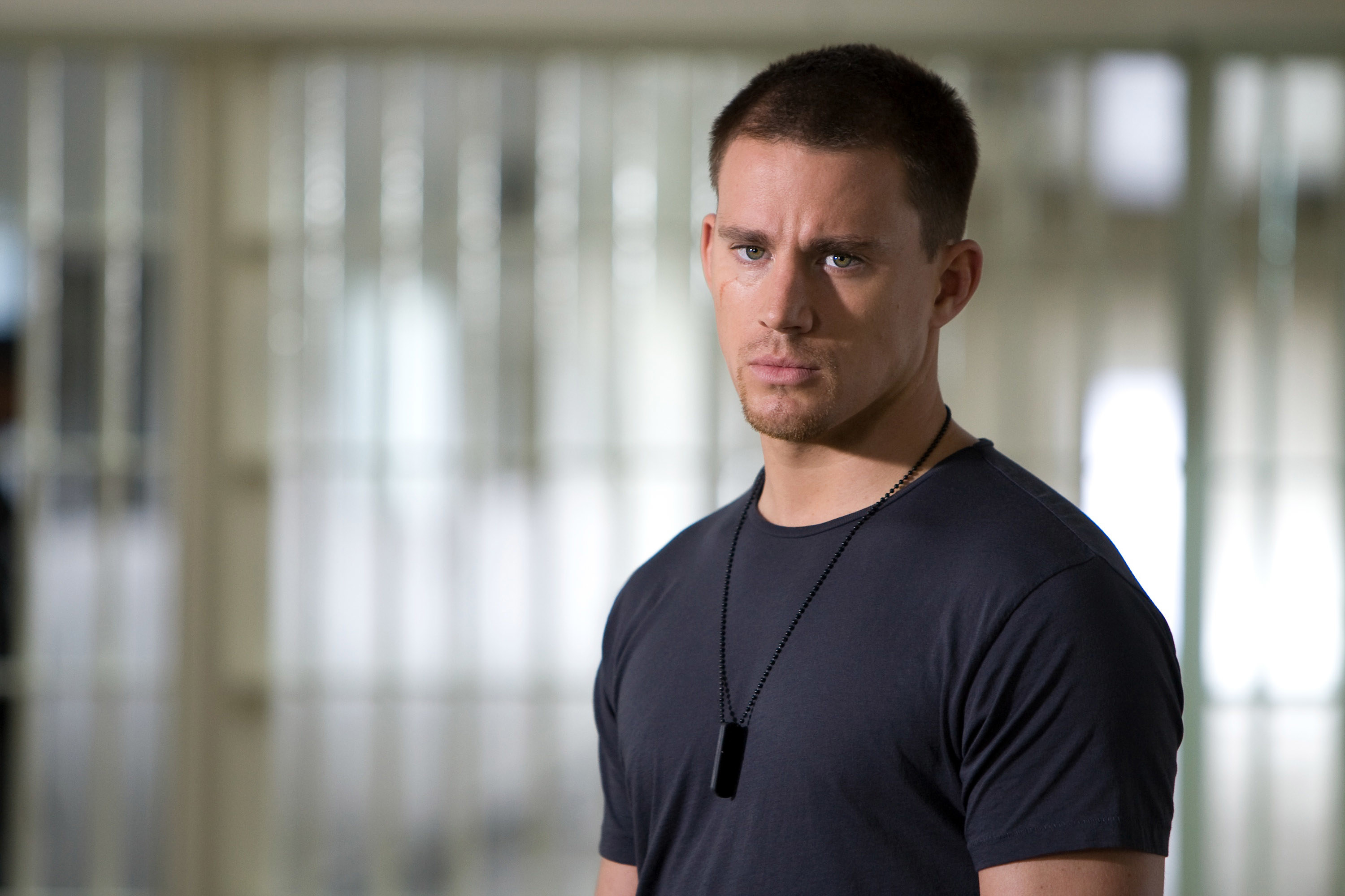 Channing Tatum looking apathetic