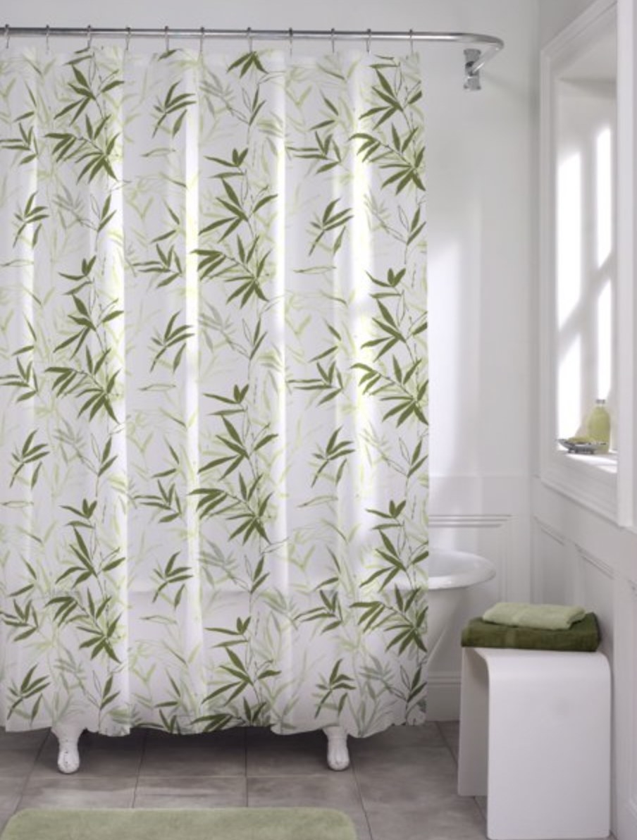 Leaf shower curtain