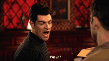 schmidt from new girl shouting i&#x27;m in