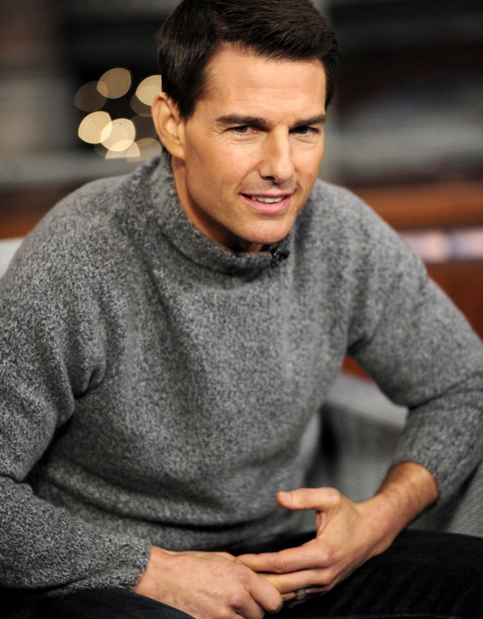 Tom Cruise during a guest appearance on the &quot;Late Show with David Letterman&quot; in New York
