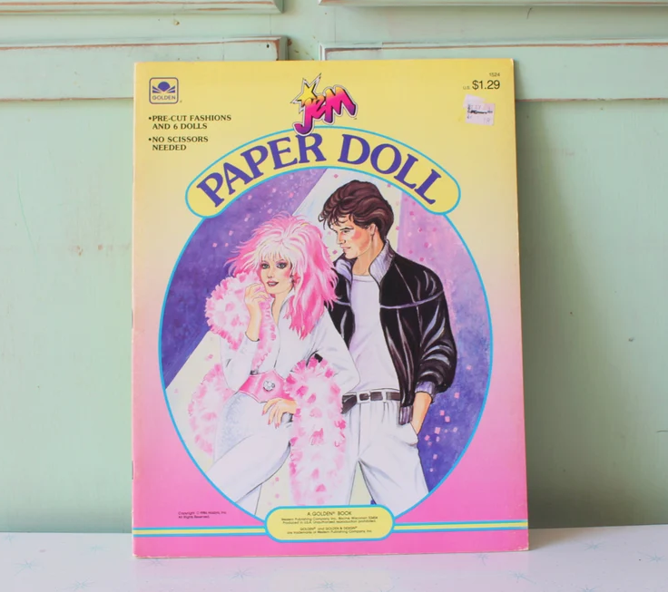 Jem paper dolls book