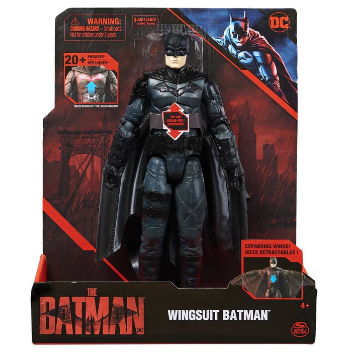 The 12" Wingsuit Batman™ figurine in the original packaging