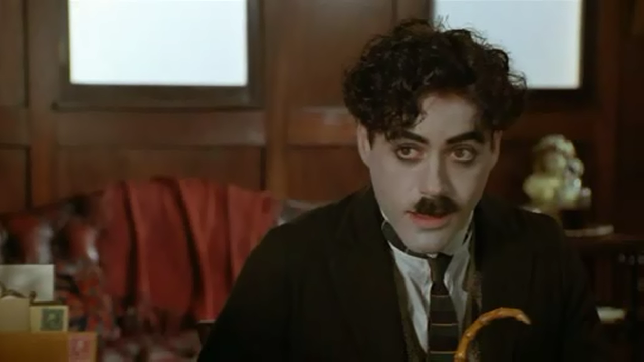 Robert Downey Jr as Charlie Chaplin in Chaplin
