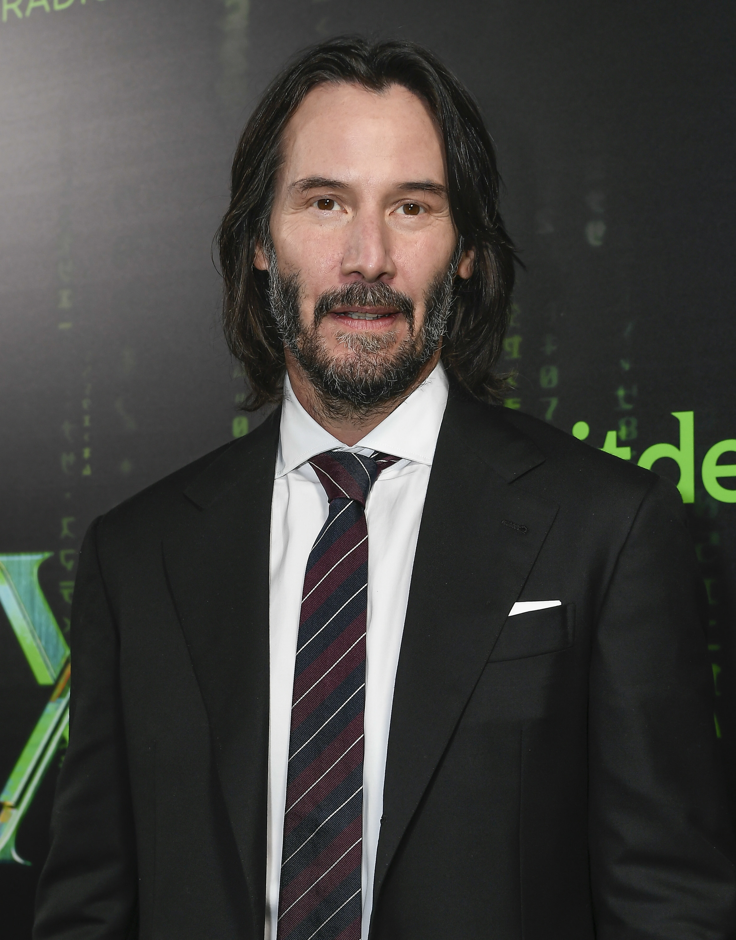 Keanu Reeves walks the red carpet of the &quot;Matrix: Resurrections&quot; premiere in San Francisco