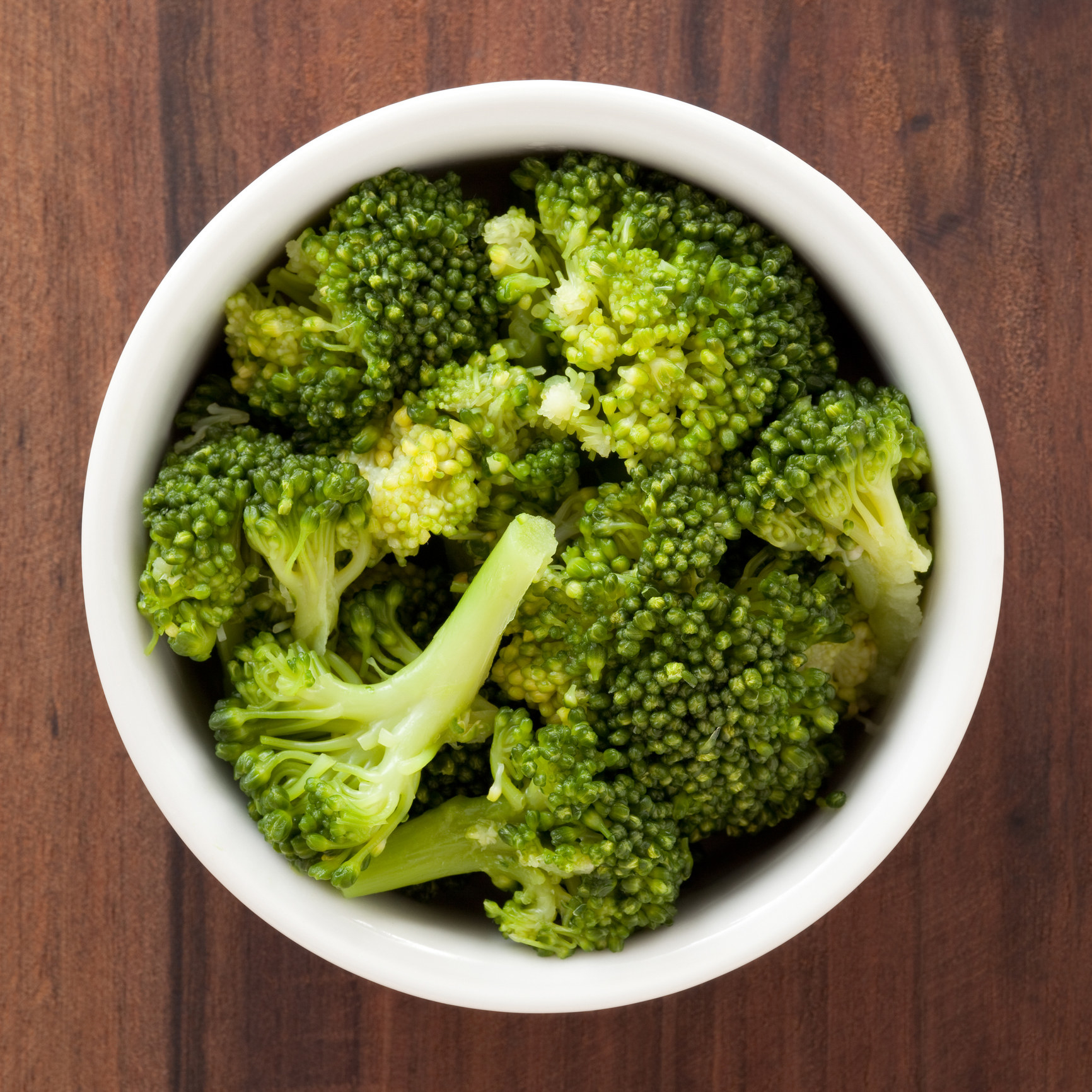 A stock photo of boiled broccoli in a bowl