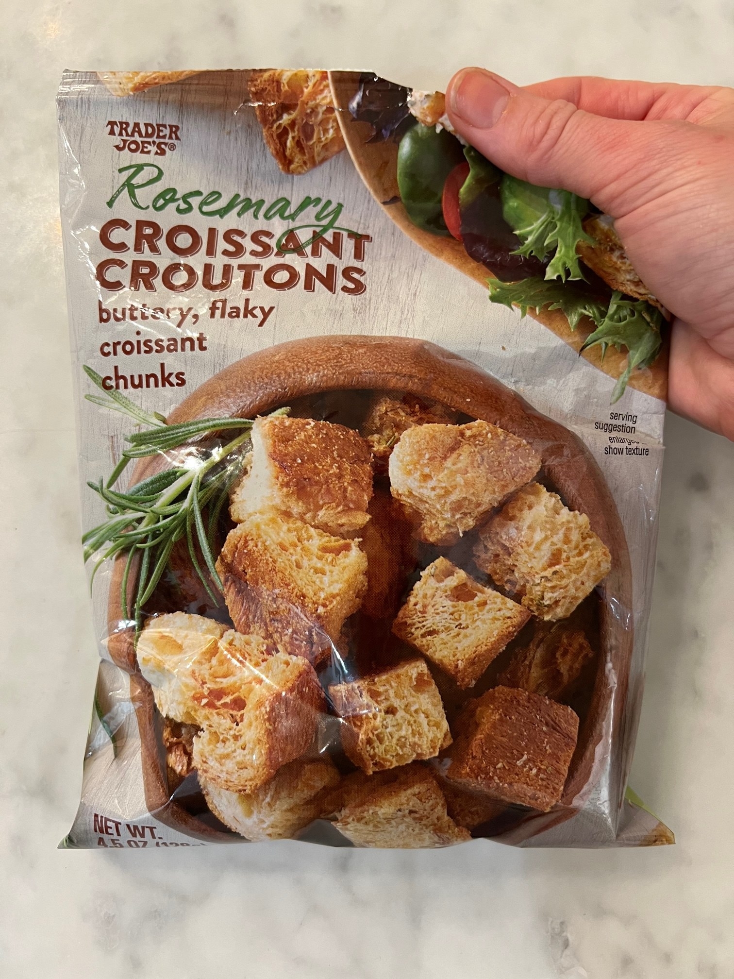 Rosemary Croissant Croutons