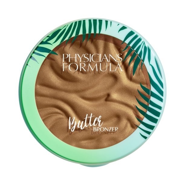 the bronzer in its green and blue packaging
