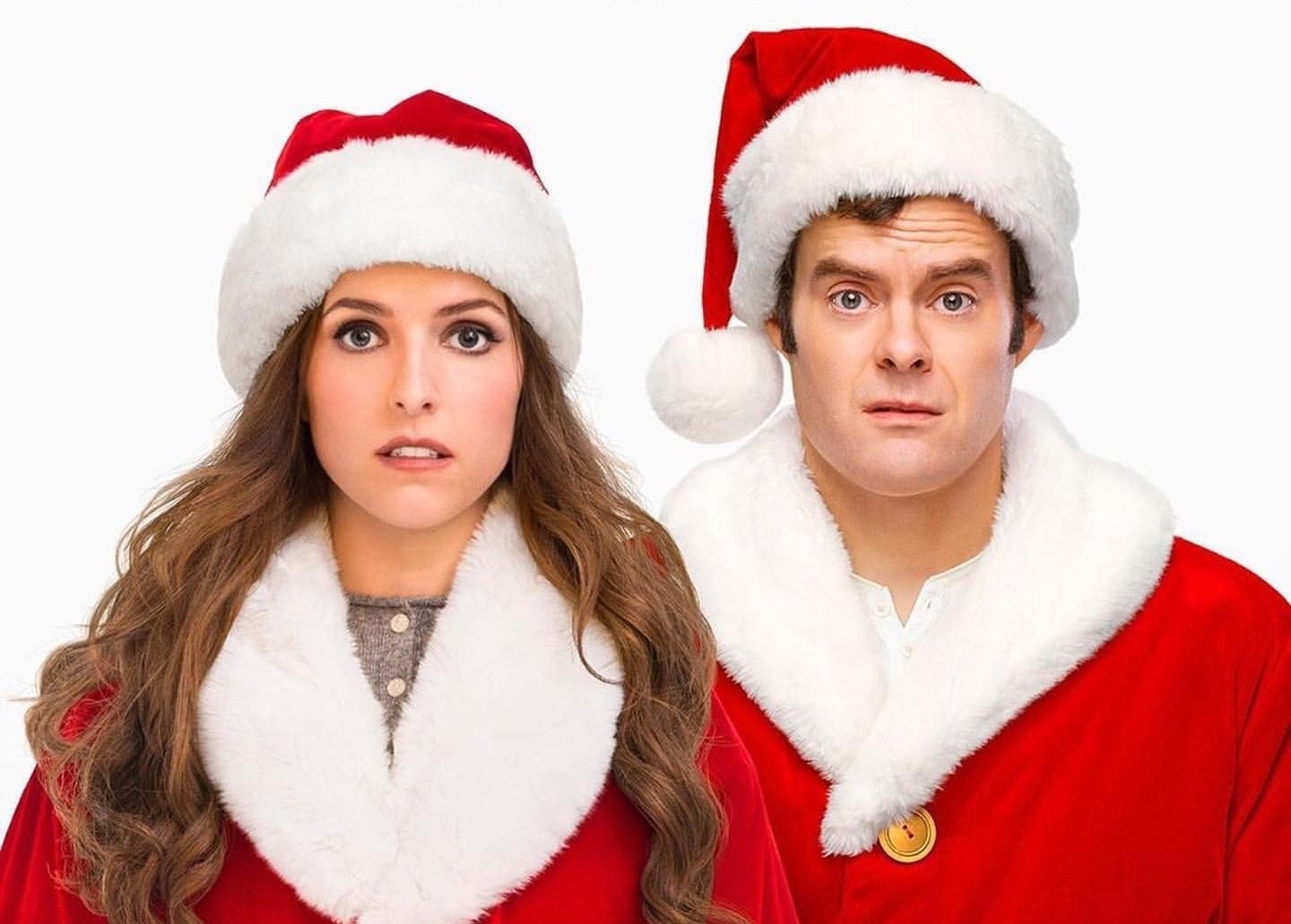 on the Noelle poster, both Anna and Bill wear Santa hats and coats