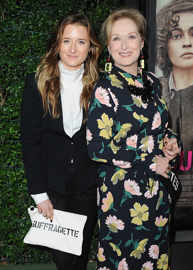 Grace with her mother, actor Meryl Streep