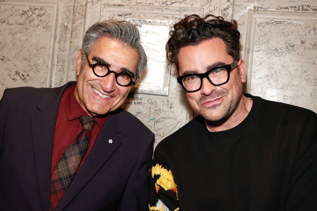 Dan with his father, actor Eugene Levy
