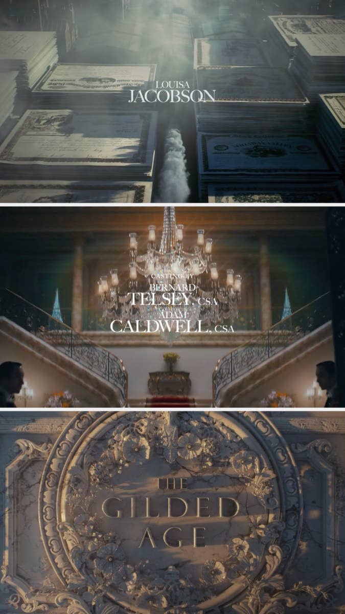 The main title credits