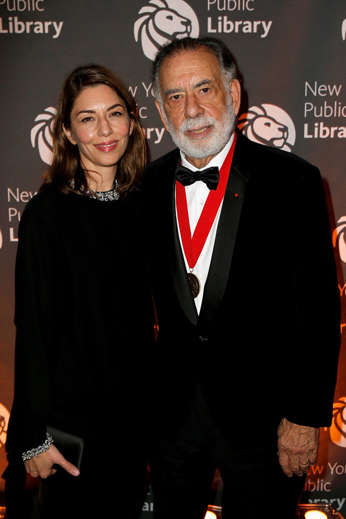 Sofia with her father, director Francis Ford Coppola