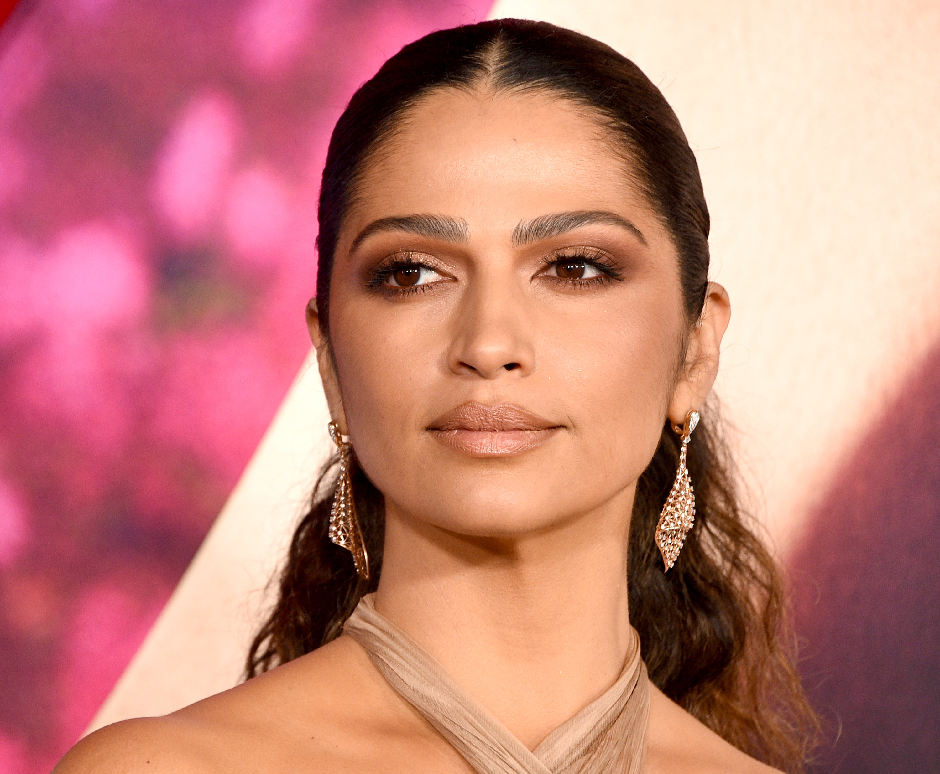 Camila Alves attends the premiere of Illumination&#x27;s &quot;Sing 2&quot; on December 12, 2021