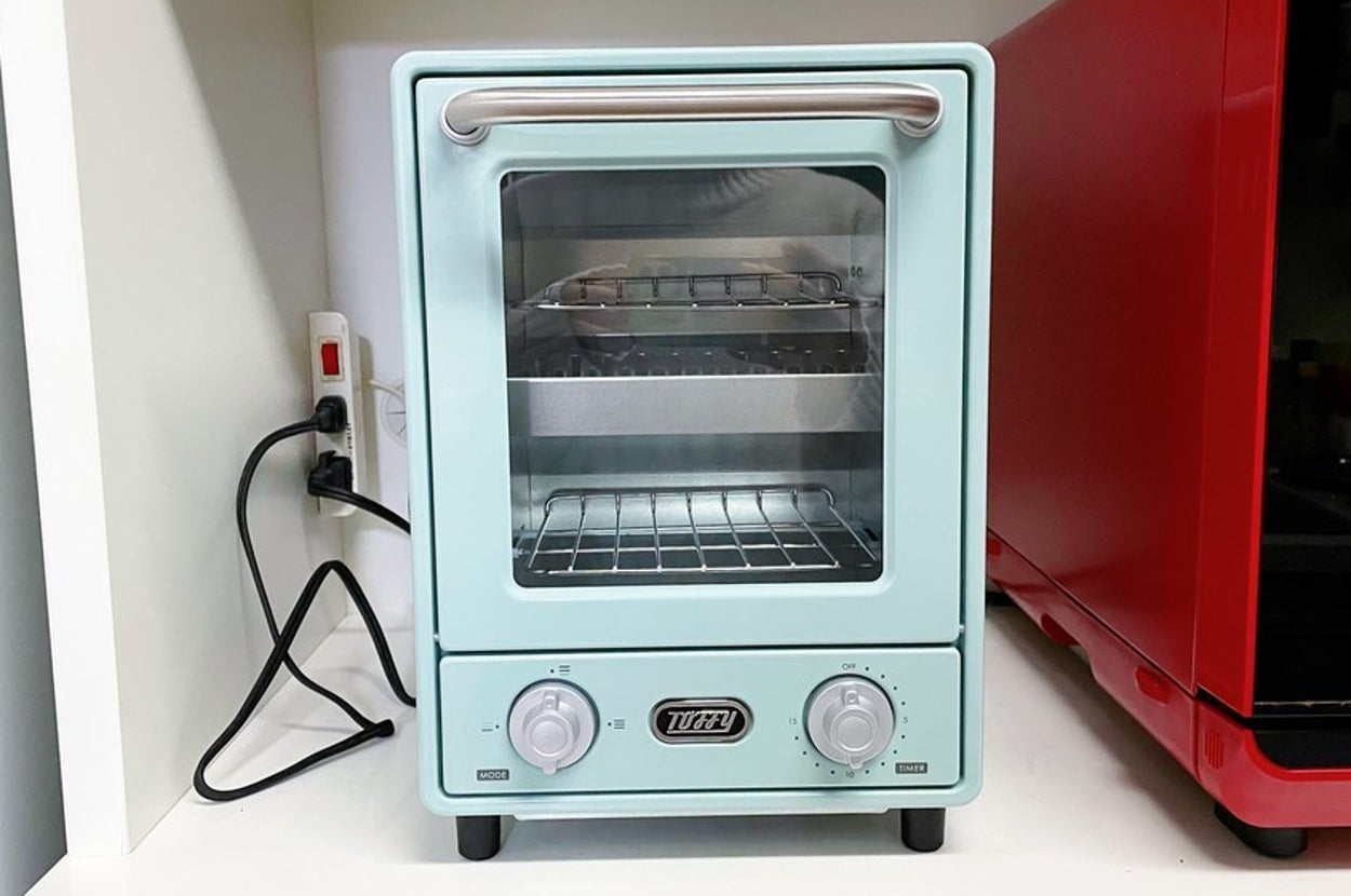 Amazonのレトロ可愛いトースター、性能も良くて買ってよかった
