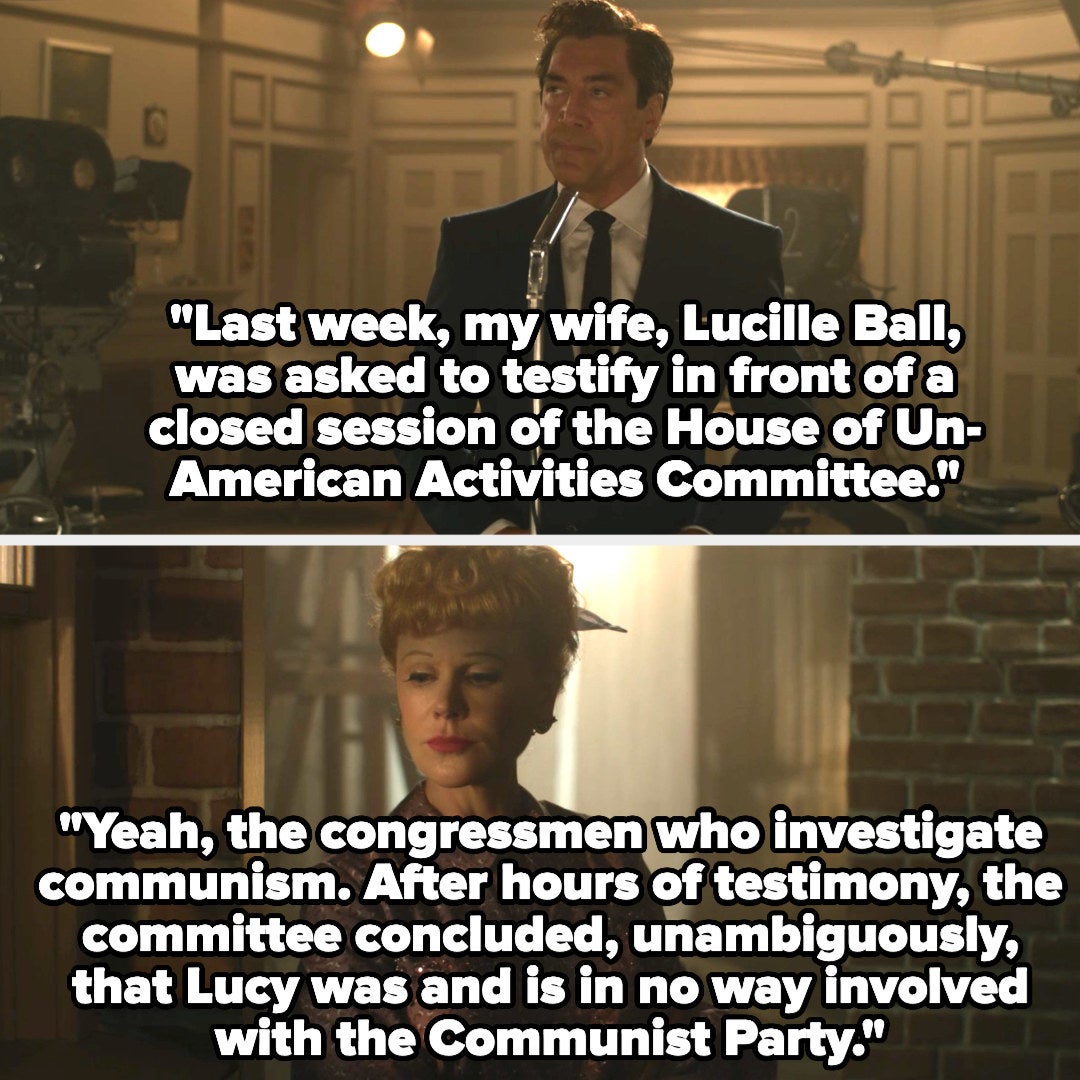 Desi says Lucille was investigated by the House of Un-American activities committee last week, and that they concluded unambiguously that Lucy is not a communist